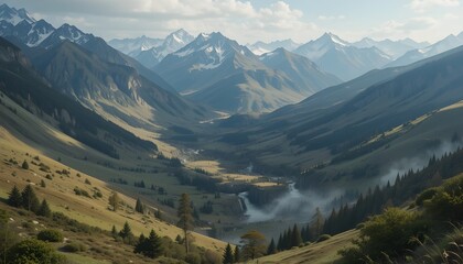 view from the top of the mountain