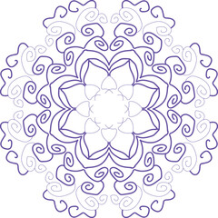 Circular pattern in the form of a mandala. Henna tatoo mandala. Mehndi style. Decorative pattern in oriental style. Coloring book cover
