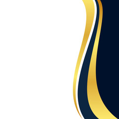 Elegant Gold Curve Border