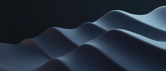 Abstract Dark Wavy Surface