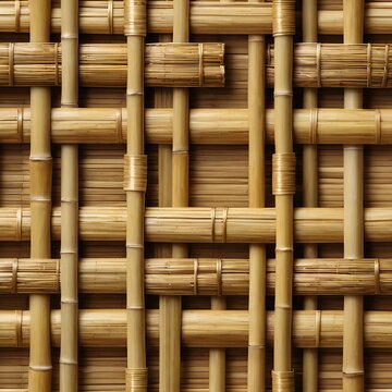 Seamless Bamboo Weave Texture