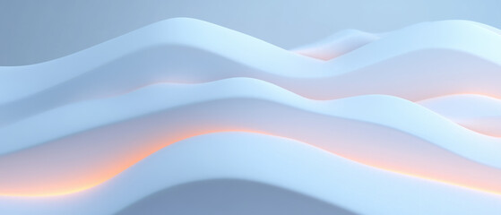 Abstract Wavy Lines with Soft Lighting