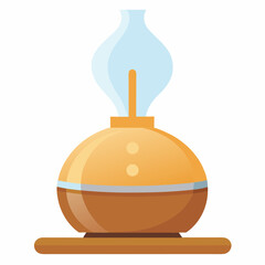 Fototapeta premium aromatherapy diffuser with wooden base