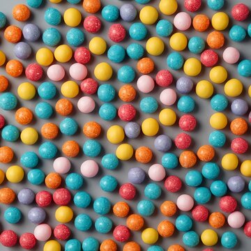 Colorful Candy Balls Background