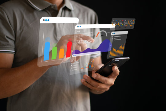 Data analytics and dashboards for business intelligence and customer base management systems, data collection for reporting, digital marketing technology