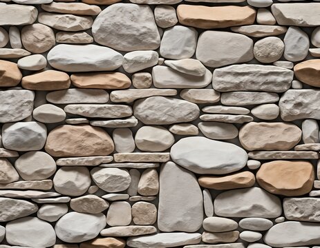 Seamless Stone Wall Texture, Natural Rock Background