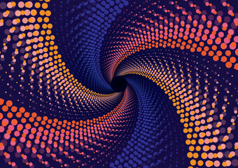 Spiral Symphony of Dots and Endless Colors