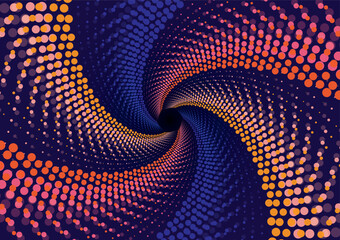 Spiral Symphony of Dots and Endless Colors