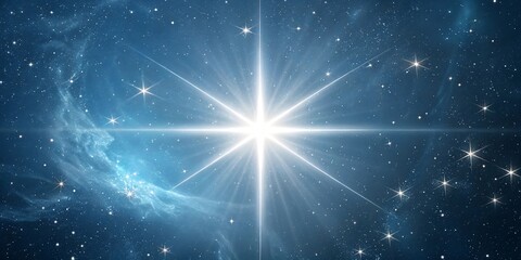 Fototapeta premium Ethereal White Starburst with Radiant Light and Celestial Glow V8