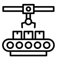 Assembly Line  Icon Element For Design	