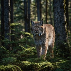 Fototapeta premium cheeta in forest