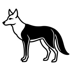 Obraz premium vector illustration of a fox