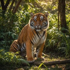 Obraz premium tiger in the zoo