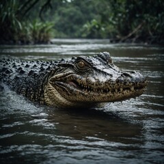 Obraz premium alligator in the everglades