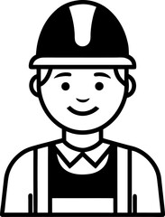 construction worker with helmet