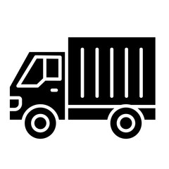 Cargo Truck  Icon Element For Design	
