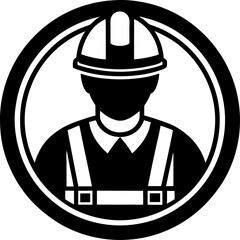 construction worker with helmet