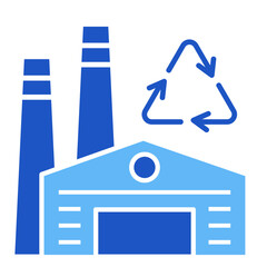Recycling Facility  Icon Element For Design	