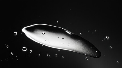 Obraz premium Abstract Monochrome Liquid Drop