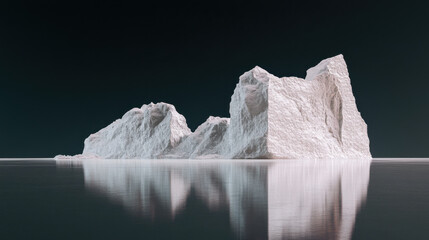 Iceberg Reflection in Calm Waters