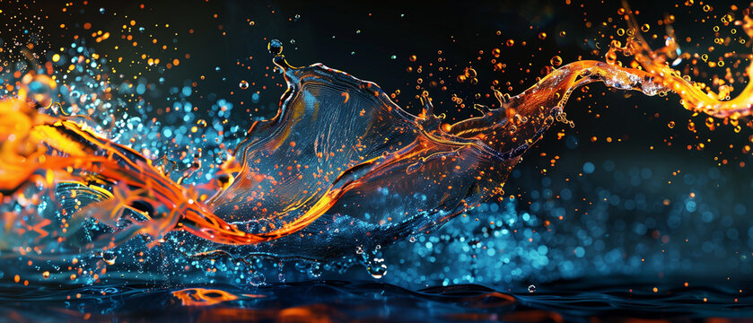 fire in the water , a blastic interaction of water and fire in the river a rare phenomenona of science