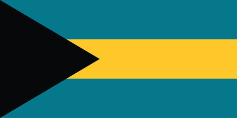 National flag of Bahamas Vector image