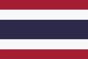 National flag of Thailand vector image