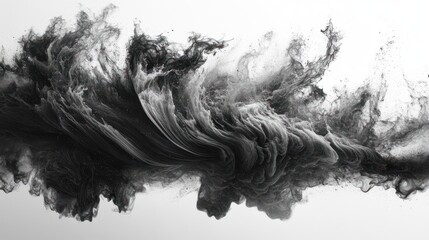 Abstract Ink Explosion in Motion