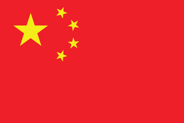 National flag of China vector image