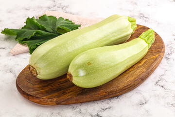 Raw frsh ripe zucchini vegetable