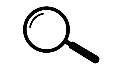 Isolated Classic Magnifying Glass Icon