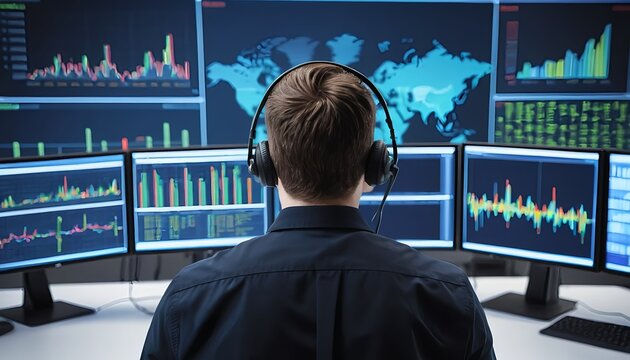 Stock Trader Monitoring Market Data