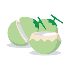 Coconut Sticker