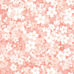 Creative 2D Doodle seamless pattern Floral or flower Illustrations