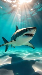 shark in aquarium