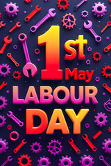 Fototapeta premium Honoring Hard Work, Celebrating Labour Day with Pride and Solidarity