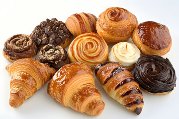 Fototapeta premium various types of breads and pastries
