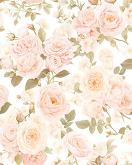 Creative 2D Doodle seamless pattern Floral or flower Illustrations