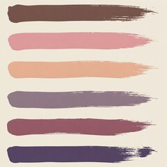 set of watercolor paint strokes AI generative