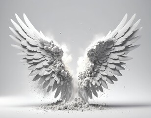 Fototapeta premium Crumbling Angel Wings