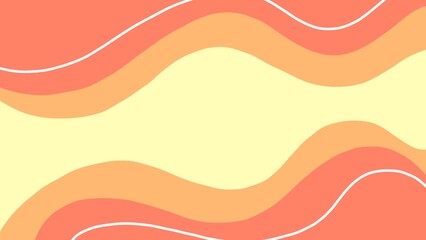 Abstract background of orange and yellow waves