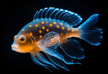 Fototapeta premium Luminous Tropical Fish, Underwater Beauty