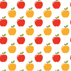 Apple seamless pattern design background illustration