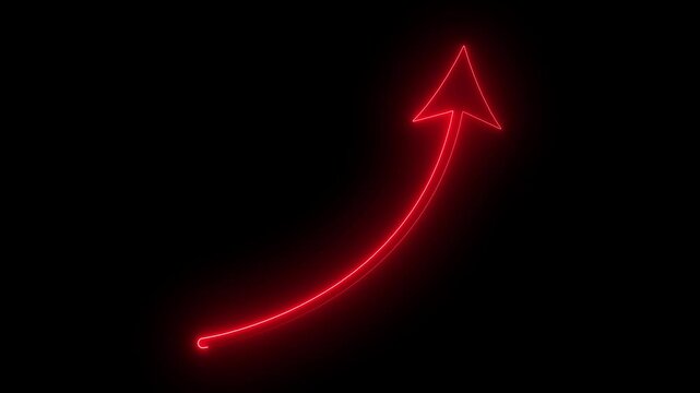 Animation arrows line pointer highlight, sign arrow line With alpha channel