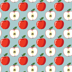 Apple seamless pattern design background illustration