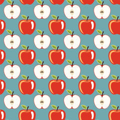 Apple seamless pattern background