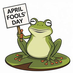 Vector illustration April Fools Day with funny joke design isolated on white background. Design element for poster, greeting card in a funny frivolous style.April fools day concept.