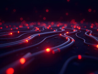 Technology line big data background, communication technology concept creative background