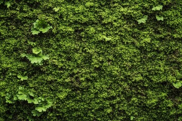 Obraz premium Close up shot displays green moss and tiny leaves