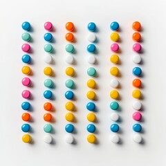 Colorful Pattern of Round Objects